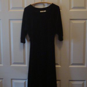 Black velvet dress